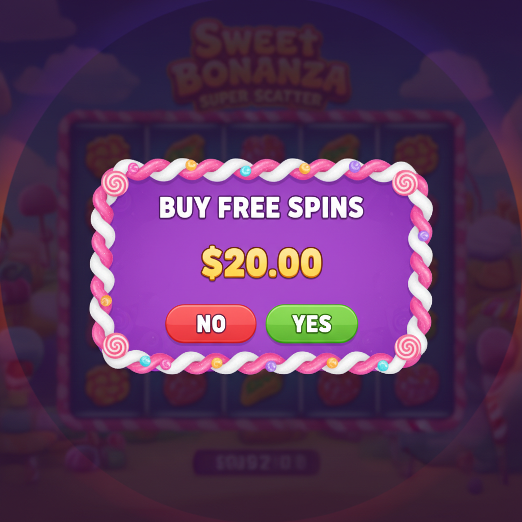 Finestra di conferma acquisto Free Spins al costo di 100 volte la puntata