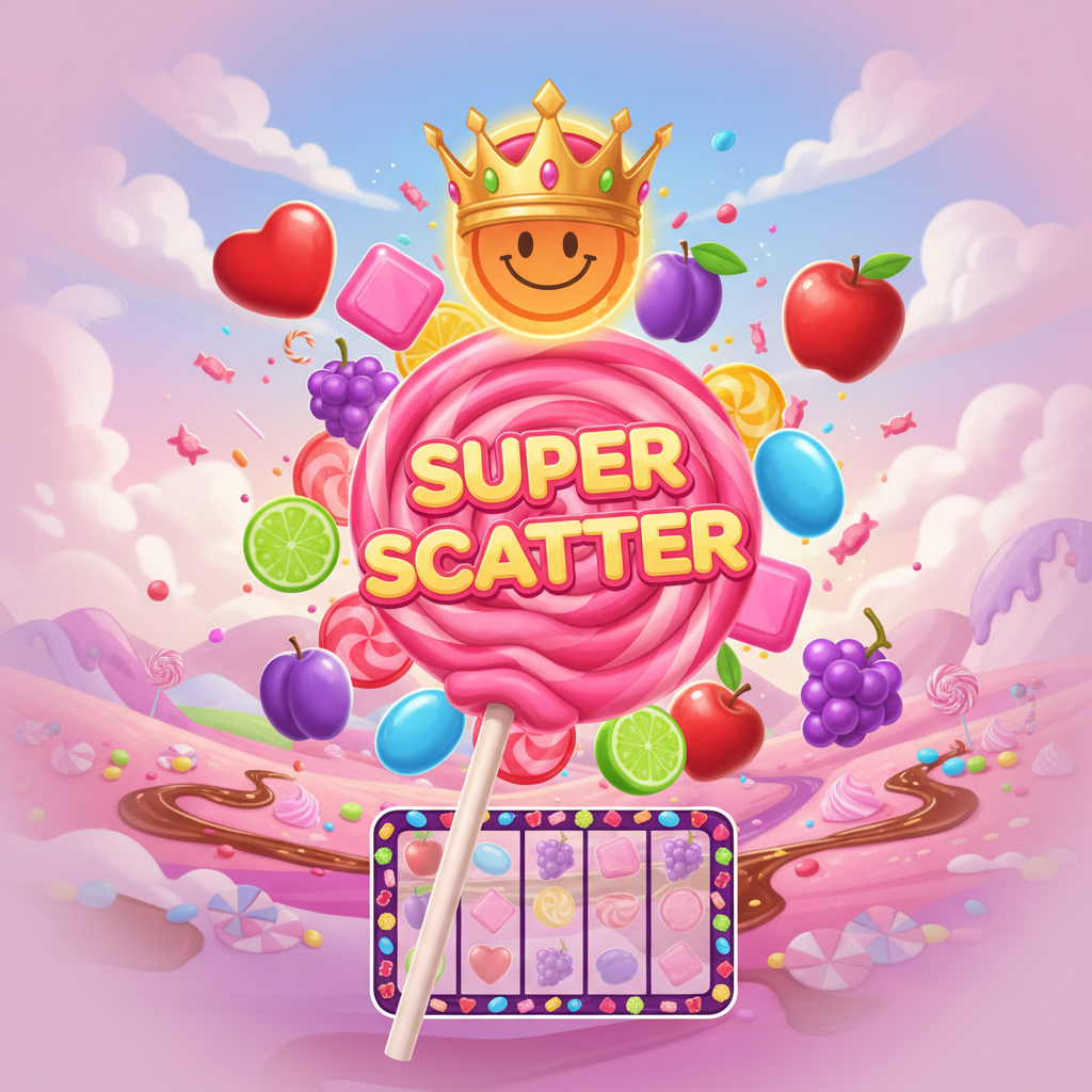 Sweet Bonanza Super Scatter demo gratis con griglia di gioco e simboli dolci
